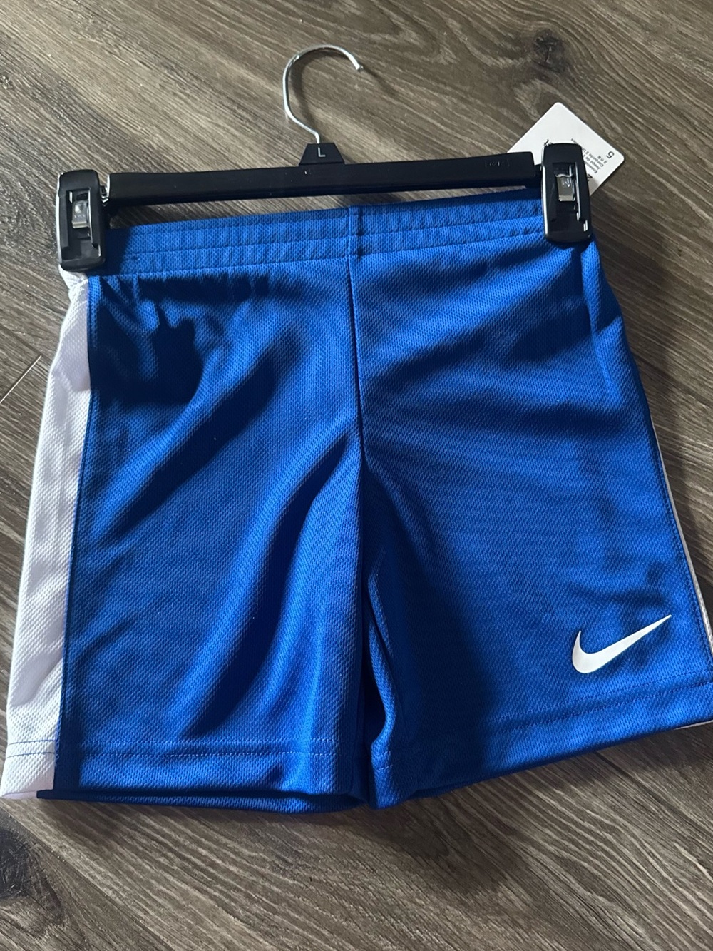 NWT Nike Kids Royal Blue Athletic Shorts with White Swoosh